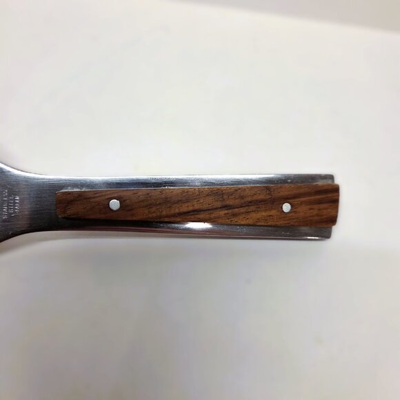 Vintage Japan Bottle Opener Chrome Teak Wood Mid Century Modern MCM - Picture 6 of 6